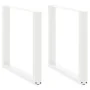 Patas de mesa de centro forma U 2uds acero blanco 80x(72-73) cm by , Table legs - Ref: Foro24-4013189, Price: 94,28 €, Discou...