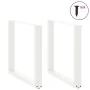 Patas de mesa de centro forma U 2uds acero blanco 80x(72-73) cm by , Table legs - Ref: Foro24-4013189, Price: 94,28 €, Discou...