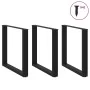 Patas para mesa centro forma U 3 uds acero negro 80x(72-73) cm de , Patas para mesas - Ref: Foro24-4013204, Precio: 117,56 €,...