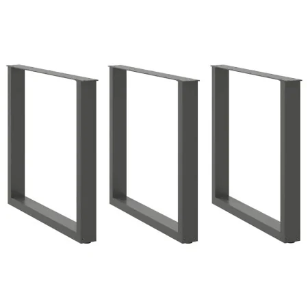Patas mesa centro forma U 3 uds antracita 80x(72-73) cm acero de , Patas para mesas - Ref: Foro24-4013206, Precio: 127,09 €, ...