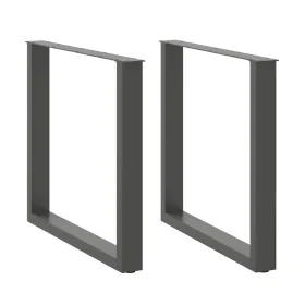 Patas para mesa comedor forma U 2uds antracita 90x(72-73) cm de , Patas para mesas - Ref: Foro24-4013194, Precio: 93,63 €, De...