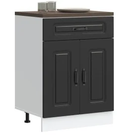 Mueble bajo de cocina Kalmar madera de ingeniería negra de , Armarios de cocina - Ref: Foro24-853488, Precio: 89,07 €, Descue...