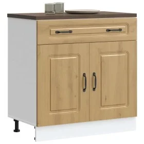 Mueble bajo de cocina Kalmar roble artesanal madera ingeniería de , Armarios de cocina - Ref: Foro24-853506, Precio: 101,62 €...