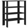 Mueble zapatero madera contrachapada negro 61x32x70 cm de , Zapateros y organizadores de calzado - Ref: Foro24-859843, Precio...