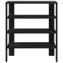 Mueble zapatero madera contrachapada negro 61x32x70 cm de , Zapateros y organizadores de calzado - Ref: Foro24-859843, Precio...