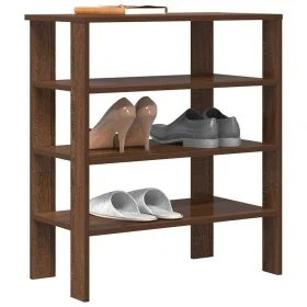 Mueble zapatero madera de ingeniería marrón roble 61x32x70 cm de , Zapateros y organizadores de calzado - Ref: Foro24-859848,...