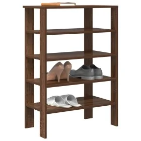 Zapatero madera contrachapada roble marrón 61x32x87,5 cm de , Zapateros y organizadores de calzado - Ref: Foro24-859857, Prec...