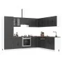 Mueble de cocina Porto negra 14 piezas madera contrachapada de , Armarios de cocina - Ref: Foro24-3314992, Precio: 1,00 €, De...