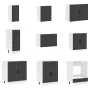 Mueble de cocina Porto negra 14 piezas madera contrachapada de , Armarios de cocina - Ref: Foro24-3314992, Precio: 1,00 €, De...
