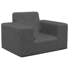 Sofá para niños felpa suave gris antracita de , Mobiliario para bebés y niños pequeños - Ref: Foro24-4104774, Precio: 31,16 €...
