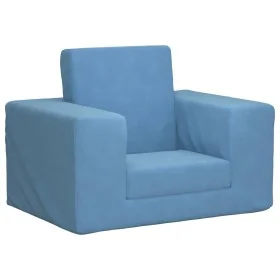 Sofá cama infantil felpa suave azul de , Mobiliario para bebés y niños pequeños - Ref: Foro24-4104788, Precio: 34,01 €, Descu...