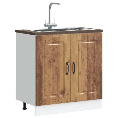 Mueble bajo para fregadero Kalmar madera vieja 80x46x81,5 cm de , Armarios de cocina - Ref: Foro24-853455, Precio: 77,75 €, D...