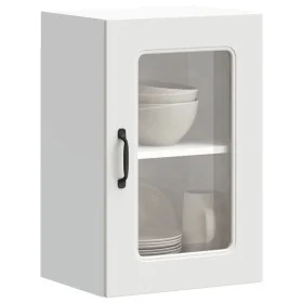 Armario pared cocina puerta de cristal Kalmar blanca de , Armarios de cocina - Ref: Foro24-853527, Precio: 56,49 €, Descuento: %