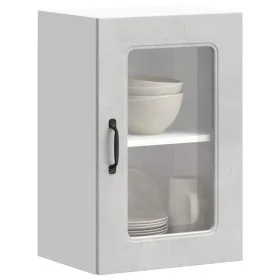 Armario pared cocina puerta de cristal Kalmar gris hormigón de , Armarios de cocina - Ref: Foro24-853531, Precio: 56,62 €, De...