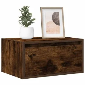 Mesitas de noche de pared con luces LED 2 uds roble ahumado de , Muebles TV - Ref: Foro24-860220, Precio: 91,72 €, Descuento: %