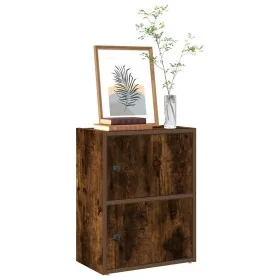 Estantería de madera de ingeniería roble ahumado 40x24x52 cm de , Librerías y estanterías - Ref: Foro24-860359, Precio: 39,33...
