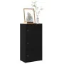 Librería de madera contrachapada roble negro 40x24x77 cm de , Librerías y estanterías - Ref: Foro24-860365, Precio: 53,26 €, ...