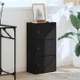 Librería de madera contrachapada roble negro 40x24x77 cm de , Librerías y estanterías - Ref: Foro24-860365, Precio: 53,26 €, ...