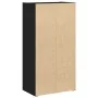 Librería de madera contrachapada roble negro 40x24x77 cm de , Librerías y estanterías - Ref: Foro24-860365, Precio: 53,26 €, ...