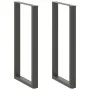 Patas mesa centro forma U 2uds acero antracita 60x(110-111) cm de , Patas para mesas - Ref: Foro24-4013250, Precio: 101,70 €,...