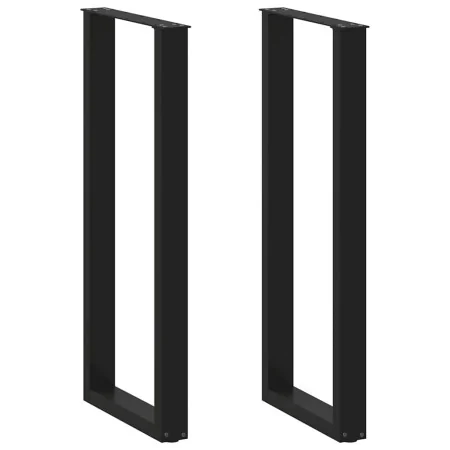 Patas de mesa de centro forma U 2uds acero negro 50x(110-111)cm by , Table legs - Ref: Foro24-4013244, Price: 138,75 €, Disco...