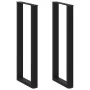 Patas de mesa de centro forma U 2uds acero negro 50x(110-111)cm by , Table legs - Ref: Foro24-4013244, Price: 138,75 €, Disco...
