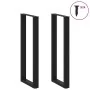 Patas de mesa de centro forma U 2uds acero negro 50x(110-111)cm by , Table legs - Ref: Foro24-4013244, Price: 138,75 €, Disco...