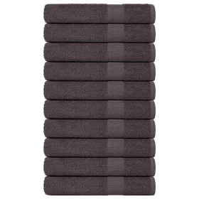 Toallas de sauna 10 uds 100% algodón antracita 80x200 cm 360gsm de , Toallas - Ref: Foro24-136695, Precio: 105,09 €, Descuent...