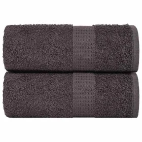 Toallitas de baño 2 uds antracita 15x21 cm 360 gsm 100% algodón de , Toallas - Ref: Foro24-136669, Precio: 10,81 €, Descuento: %