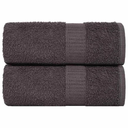 Toallitas de baño 2 uds antracita 15x21 cm 360 gsm 100% algodón de , Toallas - Ref: Foro24-136669, Precio: 10,81 €, Descuento: %