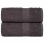 Toallitas de baño 2 uds antracita 15x21 cm 360 gsm 100% algodón de , Toallas - Ref: Foro24-136669, Precio: 10,81 €, Descuento: %