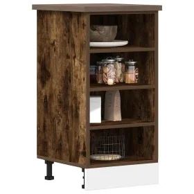 Armario de horno madera ingeniería roble ahumado 40x44,5x81,5cm de , Armarios de cocina - Ref: Foro24-854206, Precio: 61,07 €...