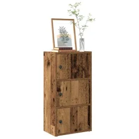 Estantería madera de ingeniería color envejecido 40x24x77 cm de , Librerías y estanterías - Ref: Foro24-860371, Precio: 49,65...