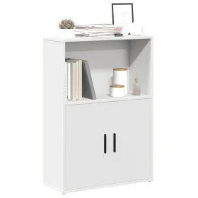 Estantería de madera de ingeniería blanca 60x24x85 cm by , Bookcases and shelves - Ref: Foro24-860409, Price: 55,89 €, Discou...