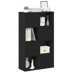Estantería de madera de ingeniería roble negro 60x24x101,5 cm de , Librerías y estanterías - Ref: Foro24-860392, Precio: 77,1...