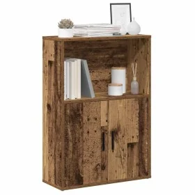 Estantería madera de ingeniería color envejecido 60x24x85 cm de , Librerías y estanterías - Ref: Foro24-860416, Precio: 60,81...
