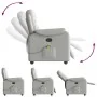Sillón de masaje reclinable de tela gris nube de , Sillones - Ref: Foro24-4015699, Precio: 200,06 €, Descuento: %