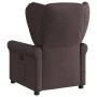 Sillón de masaje reclinable de tela marrón oscuro by , Armchairs - Ref: Foro24-4015671, Price: 207,54 €, Discount: %