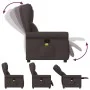 Sillón de masaje reclinable de tela marrón oscuro by , Armchairs - Ref: Foro24-4015671, Price: 207,54 €, Discount: %