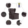 Sillón de masaje reclinable de tela marrón oscuro by , Armchairs - Ref: Foro24-4015671, Price: 207,54 €, Discount: %