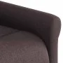 Sillón de masaje reclinable de tela marrón oscuro by , Armchairs - Ref: Foro24-4015671, Price: 207,54 €, Discount: %