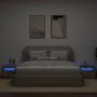 Mesilla de noche con luces LED madera vieja 60x35x40 cm de , Mesitas de noche - Ref: Foro24-3329175, Precio: 51,61 €, Descuen...