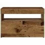 Mesilla de noche con luces LED madera vieja 60x35x40 cm de , Mesitas de noche - Ref: Foro24-3329175, Precio: 51,61 €, Descuen...