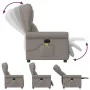 Sillón de masaje reclinable de tela gris taupé by , Armchairs - Ref: Foro24-4015673, Price: 221,91 €, Discount: %