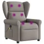 Sillón de masaje reclinable de tela gris taupé by , Armchairs - Ref: Foro24-4015673, Price: 221,91 €, Discount: %