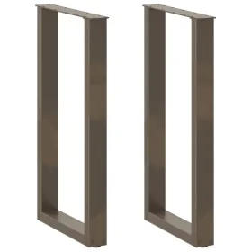 Patas de mesa centro forma U 2uds acero natural 40x(90-91) cm by , Table legs - Ref: Foro24-4013219, Price: 86,94 €, Discount: %