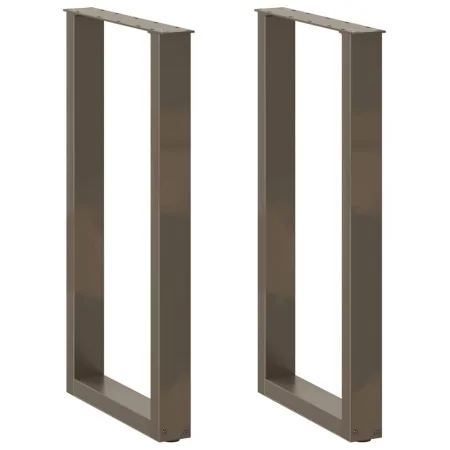 Patas de mesa centro forma U 2uds acero natural 40x(90-91) cm by , Table legs - Ref: Foro24-4013219, Price: 86,94 €, Discount: %
