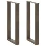 Patas de mesa centro forma U 2uds acero natural 40x(90-91) cm by , Table legs - Ref: Foro24-4013219, Price: 86,94 €, Discount: %