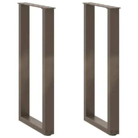 Patas mesa centro forma U 2uds acero natural 38x(72-73)cm acero de , Patas para mesas - Ref: Foro24-4013175, Precio: 64,58 €,...