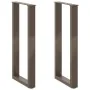 Patas mesa centro forma U 2uds acero natural 38x(72-73)cm acero de , Patas para mesas - Ref: Foro24-4013175, Precio: 64,58 €,...